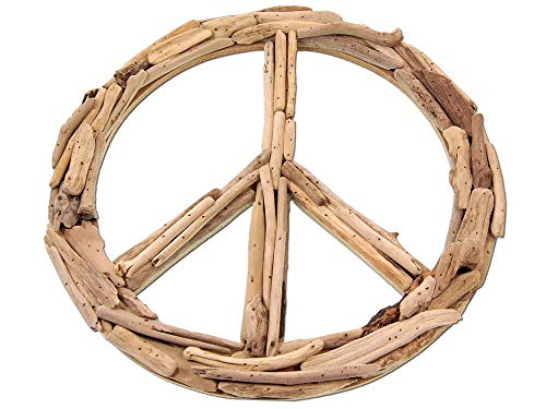 SEESTERN Treibholz Deko m. Peace (30 cm) Motiv Wanddeko Driftwood Schild Holzdeko /FBA_1435 von Seestern Sportswear