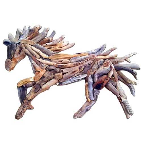 SEESTERN Treibholz Deko m. Pferd (78 cm) Motiv Wanddeko Driftwood Holzdeko /FBA_2340 von Seestern Sportswear