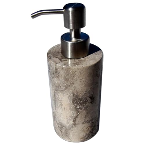 SEESTERN massiver Marmor Seifenspender incl.Edelstahl Pumpe Naturstein poliert M/2473 Grau SEESTERN massiver Marmor Seifenspender incl.Edelstahl Pumpe Naturstein poliert M/2473 Grau von Seestern Sportswear