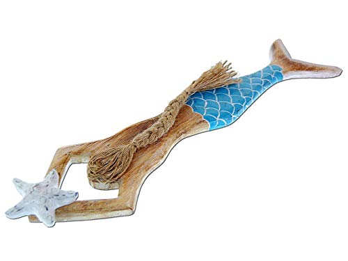 Seestern Sportswear Dekoration Holz Wand Deko Meerjungfrau Mermaid 62 x 14 cm /FBA_1981_L hellblau Seestern Sportswear Dekoration Holz Wand Deko Meerjungfrau Mermaid 62 x 14 cm /FBA_1981_L hellblau von Seestern Sportswear