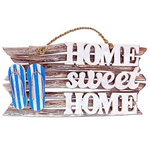 Seestern Sportswear Dekorations Holz Wand Tür Schild Home Sweet Home 46 x 24 cm /FBA_1992 von Seestern Sportswear