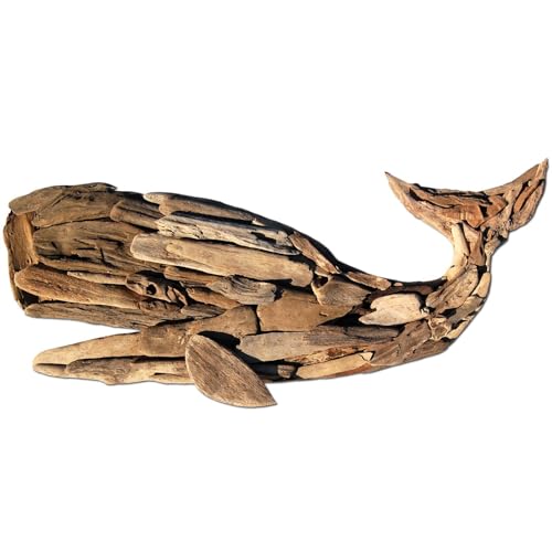 Seestern Sportswear Treibholz Deko m.Wal (106 cm) Motiv Wanddeko Driftwood Holzdeko /FBA_2341 von Seestern Sportswear