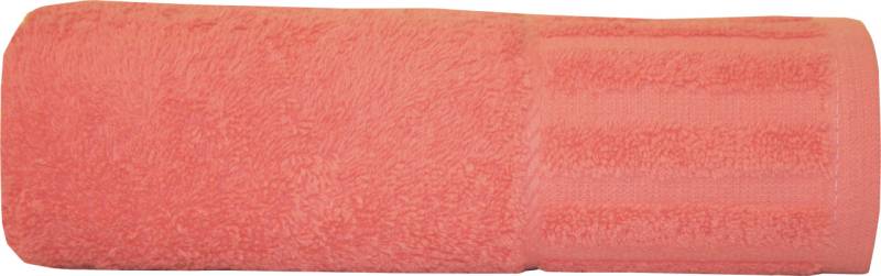Badetuch Uni Baumwolle 100 x 150 cm hellrot von Seestern