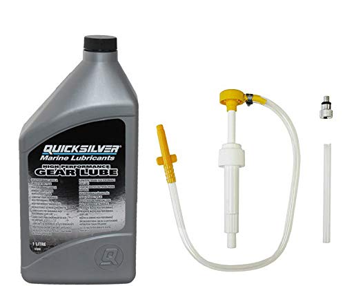 Mercury Quicksilver High Performance Getriebeöl mit Getriebeölpumpe von Seestern