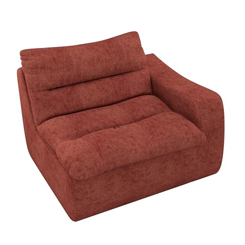 Seeye Lazy Bodensofa für Komfort und Entspannung, ergonomisches Design, Wohnzimmer, Schlafzimmer oder Büro, Orange von Seeye