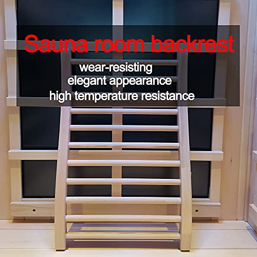 Seeye Natural Hemlock Runde Stick Sauna Rückenlehne für Komfort und Unterstützung, Saunaräume und Sofas, Gelb von Seeye