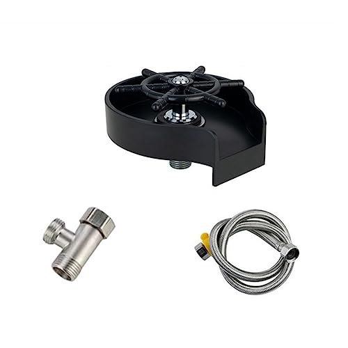 Sefdrert 1 Set Spülbecken Bar Milchbar Home Kitchen Push-In Artefakt Vollautomatischer Glaswascher Edelstahl Schwarz von Sefdrert