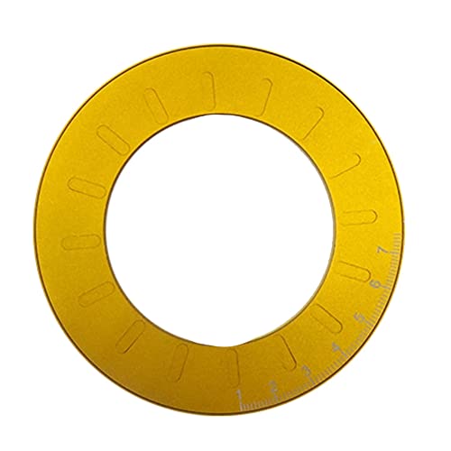 Sefdrert 10 mm bis 77 mm rundes drehbares -Lineal, Edelstahl, verstellbar, rund, Zeichenlineal, Holzbearbeitungswerkzeug zum Messen von Sefdrert