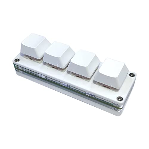 Sefdrert 4 Tasten Programmiertastatur Tastatur OSU Game Klaviatur Shortcut Programmierbare Mechanische Makro Tastatur, Schalter von Sefdrert