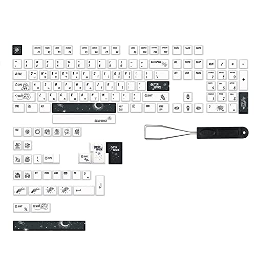 Sefdrert Outer Space Keycaps Cherry Keycap for Gk61/64/68/108 GMMK PRO Mechanische Gaming-Tastenkappe, koreanisch von Sefdrert