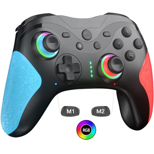 Sefitopher Switch Controller,Wireless Switch Pro Controller mit RGB Licht und Programmierbare 1000mAh Switch Pro Controller für Switch/Lite/OLED Konsole Kompatibel mit Android/IOS/PC Sefitopher Switch Controller,Wireless Switch Pro Controller mit RGB Licht und Programmierbare 1000mAh Switch Pro Controller für Switch/Lite/OLED Konsole Kompatibel mit Android/IOS/PC von Sefitopher