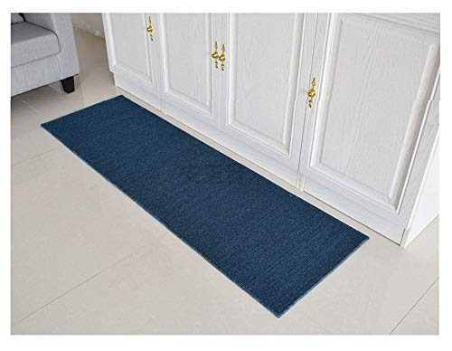 Waschbar Küche Teppich/Läufer in Zahlreichen Größen Teppichläufer mit Gut Siegel Küchenläufer, Flurläufer, rutschfeste Fußmatte,50 x 120 cm,Blau von Segle