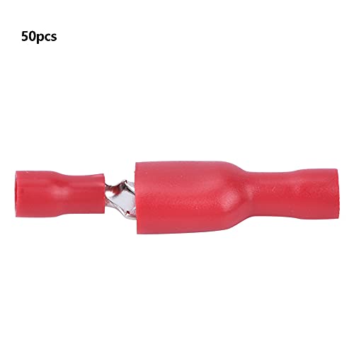 100pcs Crimp -Terminals Männlicher weiblicher Isolierung Schutzabdeckung Kupferanschlüsse für Industriedrahtanschluss Rot Blau (Rot) von Segrehy