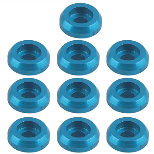 10pcs Aluminiumlegierung Schraube Shim Upgrade Ersatzteile passen Mn90 Mn99 Mn91 FJ45 RC -Autowaschanlage (Blau) von Segrehy