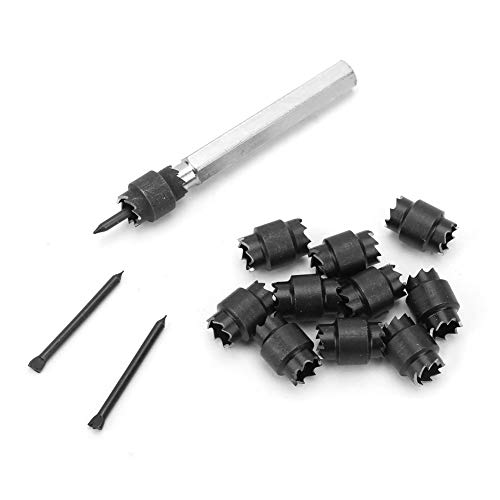 13pcs 3/8 '' HSS doppelseitig Rotary Spot Schweißschneiderbohrmaschine Bit Remover Tool Kit von Segrehy
