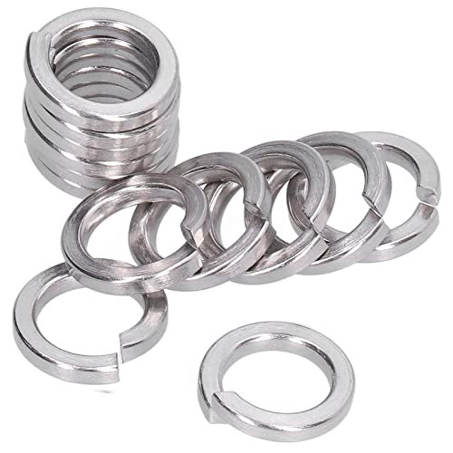 150pcs Spring Lock Washers Sortiment Kit Hochqualität A2 70 Marine Grade Edelstahl Split Square Abschnitt Waschmaschinen für Automobil -DIY -Bauingenieurwesen und (M10) von Segrehy