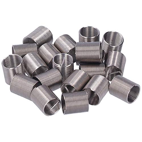 20Pcs Draht Gewinde Einsatz M12 x 1 Gewinde Reparatur Reduzieren Mutter Spirale Kreis Verlängerung Werkzeug (2d) von Segrehy