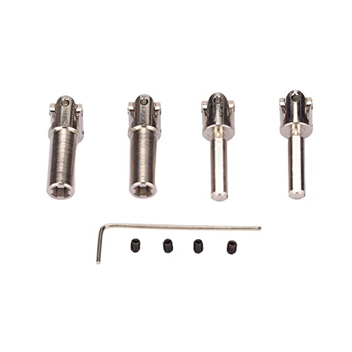 2pcs RC Antriebswelle Stahlmaterial einstellbar 42‑55 mm/1,7-2,2 Zoll Silber Farbgetriebe für HBX 1/24 2098b von Segrehy