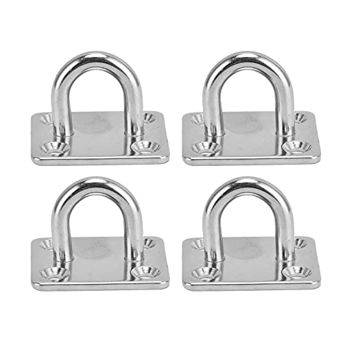 304 Edelstahl -Augenplatte mit geschlossenem Haken Haken -Decken Deckenhalterung Hängende Hardware für Hängematten Marine Deck Yoga Schwingen Silber 4pc 304 Edelstahl -Augenplatte mit geschlossenem Haken Haken -Decken Deckenhalterung Hängende Hardware für Hängematten Marine Deck Yoga Schwingen Silber 4pc von Segrehy