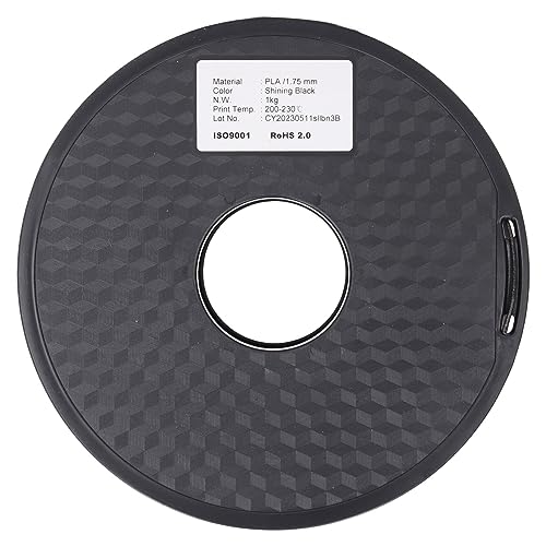 3D -Drucker -Filament PLA 3D -Druck Verbrauchsmaterial, weiches glänzendes schwarz ordentlich gewunden 1,75 mm für die Modellierung von DIY -Basteln 3D -Drucker -Filament PLA 3D -Druck Verbrauchsmaterial, weiches glänzendes schwarz ordentlich gewunden 1,75 mm für die Modellierung von DIY -Basteln von Segrehy