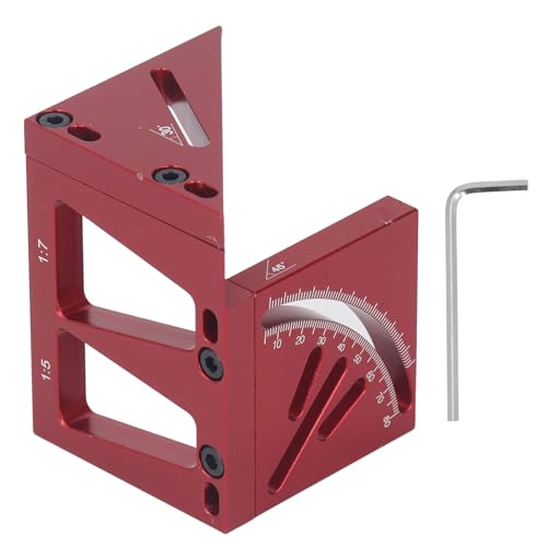 3D Multi -Winkel Messherrschaft Aluminiumlegierung Holzbearbeitungsquadratschützer 45 90 Grad Ziehlinie Line Lineal für professionelle Holzarbeiter Carpenters DIY -Enthusiasten 3D Multi -Winkel Messherrschaft Aluminiumlegierung Holzbearbeitungsquadratschützer 45 90 Grad Ziehlinie Line Lineal für professionelle Holzarbeiter Carpenters DIY -Enthusiasten von Segrehy