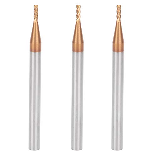 3pcs Wolfram -Stahlfräsenschneider 4 Flöten CNC End Mill Schneidwerkzeug 1,5 x 50 x 4t scharf langlebig für Metallholz -Gravur und Mahlen von Segrehy