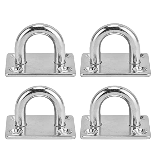 4pcs 304 Edelstahl -Augenplatte mit geschlossenem Haken Hakenstart -Wanddeckerhalterung Hänge -Hardware für Hängematten Sportgeräte Dekorationen Silber 4pcs 304 Edelstahl -Augenplatte mit geschlossenem Haken Hakenstart -Wanddeckerhalterung Hänge -Hardware für Hängematten Sportgeräte Dekorationen Silber von Segrehy