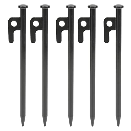 5 Stück Zelte Pfähle Multifunktions-Hoch Leistungs Metall leicht durchdringen den korrosions beständigen Boden pfähle für Camping im Freien (20 cm) von Segrehy