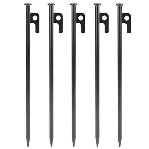 5 Stück Zelte Pfähle Multifunktions-Hoch Leistungs Metall leicht durchdringen den korrosions beständigen Boden pfähle für Camping im Freien (30 cm) von Segrehy