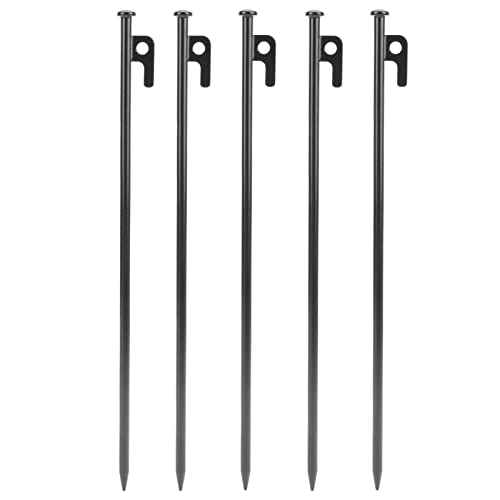 5 Stück Zelte Pfähle Multifunktions-Hoch Leistungs Metall leicht durchdringen den korrosions beständigen Boden pfähle für Camping im Freien (40 cm) von Segrehy