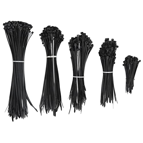 700pcs Heavy Duty Nylon Kabel Kabel Kabel Selbstverriegelung Reißverschluss Kit für das Drahtmanagement und -organisation Black 4in 6in 8in 10in 12in 700pcs Heavy Duty Nylon Kabel Kabel Kabel Selbstverriegelung Reißverschluss Kit für das Drahtmanagement und -organisation Black 4in 6in 8in 10in 12in von Segrehy