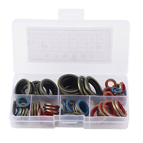 80pcs Versiegelungsdichtung Waschmaschine Set Hochtemperaturöl widerstandsfähiges Langlebiger -Ring -Sortiment -Kit für Automobilmaschinen und industrielle Verwendung Nitril von Segrehy