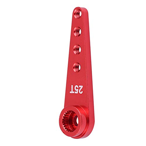 Aluminiumlegierung 25T Servo Arm Metal RC Accessoire für WPL 1627 RC Truck Blue Rot (WPL1627R rot) von Segrehy