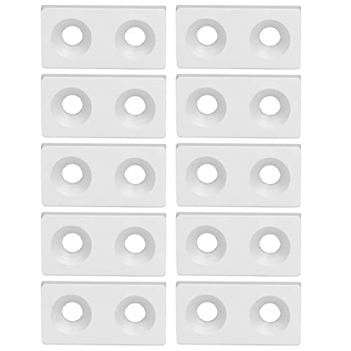 Aluminiumlegierung Endabdeckungsplatte 10pcs Doppellochdesign Anodierte Oberfläche für CNC -Maschinen 3D -Drucker Robotikprojekte Industrielle Aluminiumrahmenkonstruktion (Silber) von Segrehy