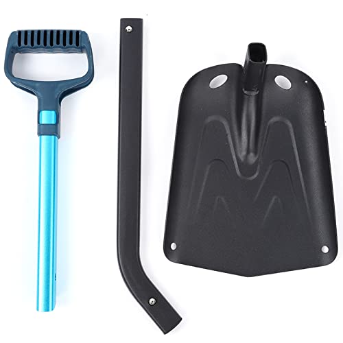 Aluminiumlegierung im Freien im Freien Schneeschaufel langlebiger Campingwerkzeug Black Blue 905g von Segrehy