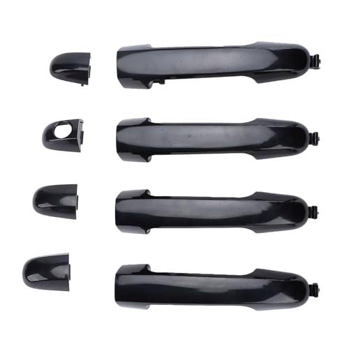 Außen außen Türgriff Set 4 Stück Hochglanz schwarze äußere Türgriffe mit vorderem Schlüssel loch für Auto Ersatz ABS Kunststoff 82651 2 H00 0 82652 2 H000 Außen außen Türgriff Set 4 Stück Hochglanz schwarze äußere Türgriffe mit vorderem Schlüssel loch für Auto Ersatz ABS Kunststoff 82651 2 H00 0 82652 2 H000 von Segrehy
