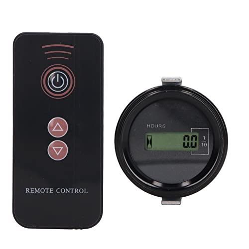 Baggertimer -Stunden -Messgerät Digital LCD Display Fernbedienung Smart Timing System mit Datenspeicherung für Baugeräte 12V36V 0999999H ABS -Material (Für Kato Runde) von Segrehy