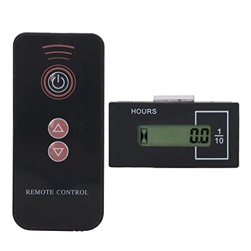 Baggertimer -Stunden -Messgerät Digital LCD Display Fernbedienung Smart Timing System mit Datenspeicherung für Baugeräte 12V36V 0999999H ABS -Material (Für Kato für Hyundai 9 Quadrat) von Segrehy