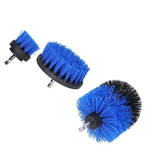 Bohrbürstenbefestigungsansatz Set Power Scrubber Kit 3pcs Fliesen Badewanne Boden Teppich Reinigungswerkzeuge Edelstahl Abs Blau von Segrehy