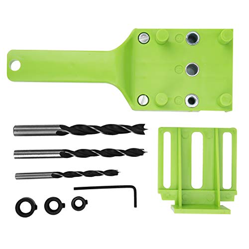 Bohrloch -Locator Punch Locator Bohranleitung Straight Hole Locator Professionelle Holzbearbeitung Doweling Jig -Tool für Tischlereiholz -Tischlerei -Projekte Abs Plastik 8pcs Set (Grün) von Segrehy