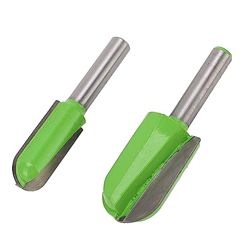 Box Bit Router Bit 8in Shank Schale Schnitzschalen -Tablett -Muster Vorlage für Holzbearbeitungsprojekte Tungstenstahllegierung hellgrüne 2pcs von Segrehy