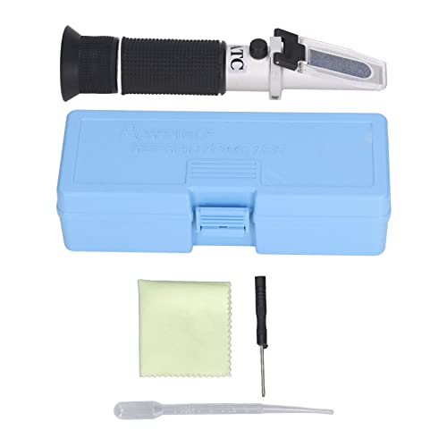 Brix Messer Refraktometer ATC -Zucker -Refraktometer 0 32% Reichweite Tragbarer Handheld Brix Tester für Fruchtsäfte Getränke und Laborstudien Aluminiumlegierung ABS von Segrehy