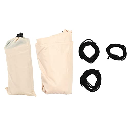 Canopy Sun Shade Segel Dreieck Canvas 4x4x4m Premium UV Proof wasserfestes Außen -Baldachin mit 3 Seilen für Garten Hinterhof Rasenpool Deck Edelstahl D -Ringe Aufbewahrungsbeutel (Weiß) von Segrehy