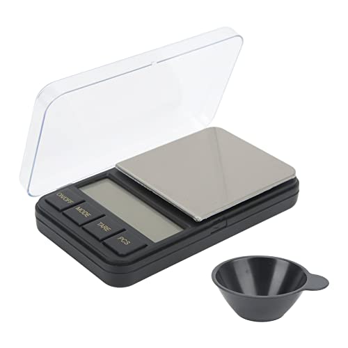 Digital Electronic Scale Mini Tragbare Schmuckskala 200G Kapazität LCD Blue Screen Hintergrundbeleuchtung 0.01g Präzision Edelstahl -Tablett für das Heimküchenlabor -Gebrauch von Segrehy