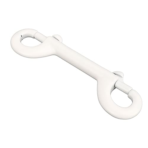 Double End Snap Hook 316 Edelstahl Heavy Duty Federbelastung Doppelend -Trigger -Schnappschüsse für SCUBA -Tauchen BCD -Sicherheitszubehör Marine Equipment 115 mm 4,5 Zoll (Weiß) von Segrehy