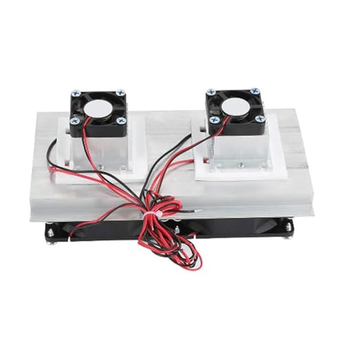 Dual-Kühlsystem Kit Halbleiter-Kühler modul 12V leistungs starke Kühlung für Mini-Klimaanlagen Kleine Kühlschränke Grau Schwarz Aluminium legierung von Segrehy