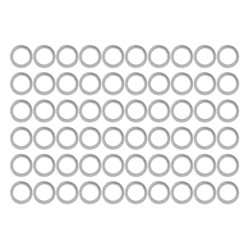 Edelstahl -Flachwasch -Kit 60pcs Premium -Hardware -Unterlegscheiben für Wartungsreparaturen und DIY -Projekte 6mm ID 9mm OD Langlebige Korrosionsbeständigkeit (4807-0609-1000) von Segrehy