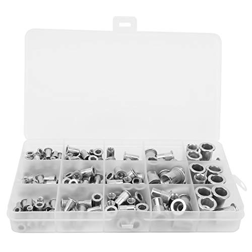 Edelstahl vertikaler Getreide Nietmutter Set M3 M4 M5 M6 M8 Kombination 150pcs Einsatzmuttern für Automobilmöbel Dekoration Metallplatten Röhrchen Baugruppe Edelstahl vertikaler Getreide Nietmutter Set M3 M4 M5 M6 M8 Kombination 150pcs Einsatzmuttern für Automobilmöbel Dekoration Metallplatten Röhrchen Baugruppe von Segrehy
