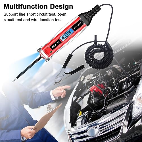 Elektrische Teststift Digital LCD Automobilverdrahtungstester 3 72V Autokraftprüfer mit LED -Polaritätsindikator für die Reparatur und Wartung von Fahrzeugen elektrisches System Elektrische Teststift Digital LCD Automobilverdrahtungstester 3 72V Autokraftprüfer mit LED -Polaritätsindikator für die Reparatur und Wartung von Fahrzeugen elektrisches System von Segrehy