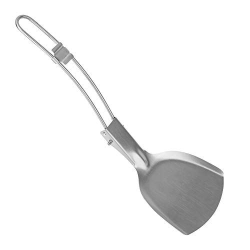 Faltbarem Spatel aus rostfreiem Stahl hitzebeständiger Nicht -Stick -Küchenutensiliennotizer -Kochwerkzeug zum Camping -Picknick von Segrehy